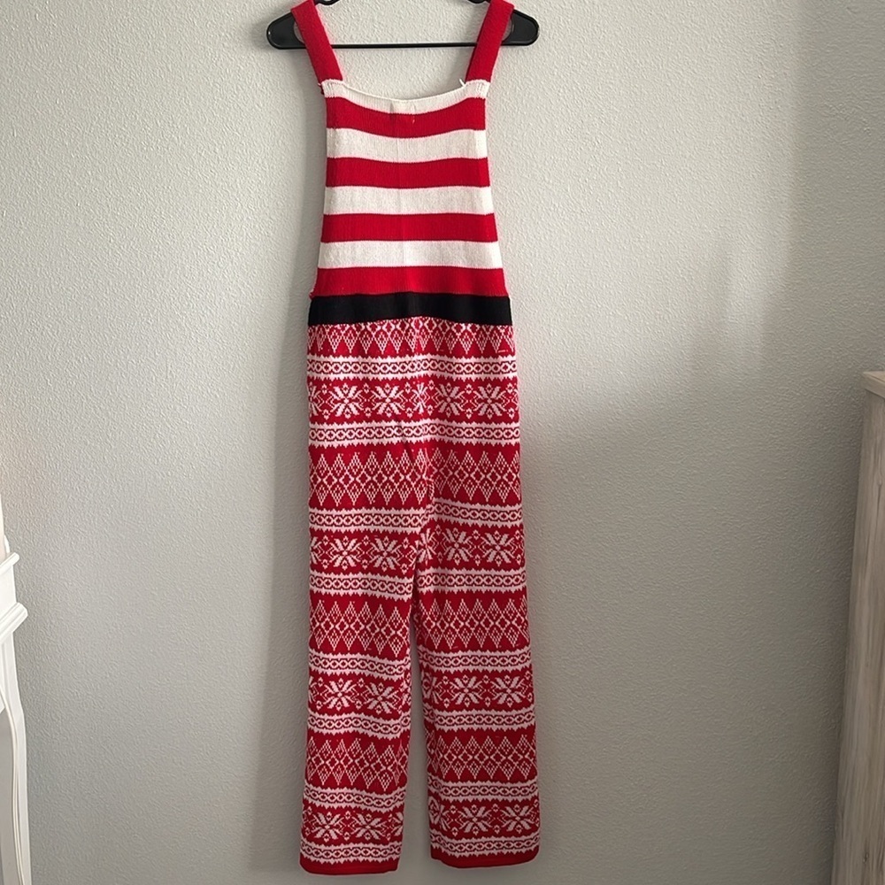 Born Famous Gingerbread Knitted Holiday Jumpsuit Size Small - Picture 6 of 10